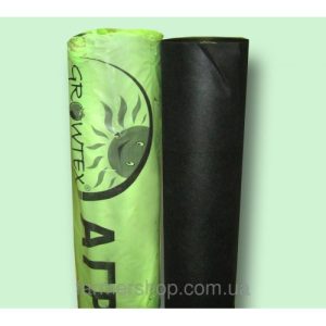 Агроволокно чорне, “GROWTEX”, щільність: 90 г/м.кв, 1,07 х 50 м – Україна