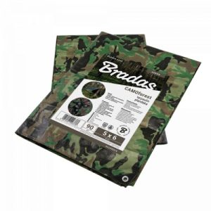 Тент водонепроникний камуфляж CAMOforest 90 г/м², розмір: 4х6 м