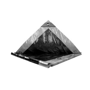 Тент MASTERTOOL SILVER/BLACK 10х12 м двосторонній 200 г/м²
