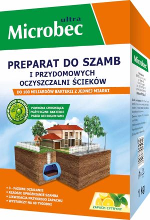 Порошок для септиків, вигрібних ям та дворових туалетів Microbec, 1 кг