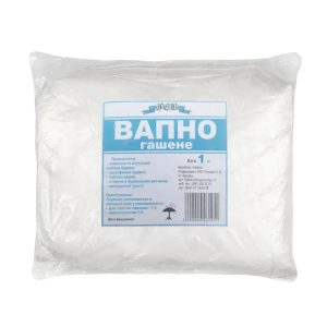 Вапно Гашене Сипучі суміші Біле 1 кг (УКРГОСТ)