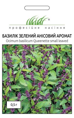 Базилік зелений Анісовий аромат (Фасовка: 0,5 г) - Зображення 2